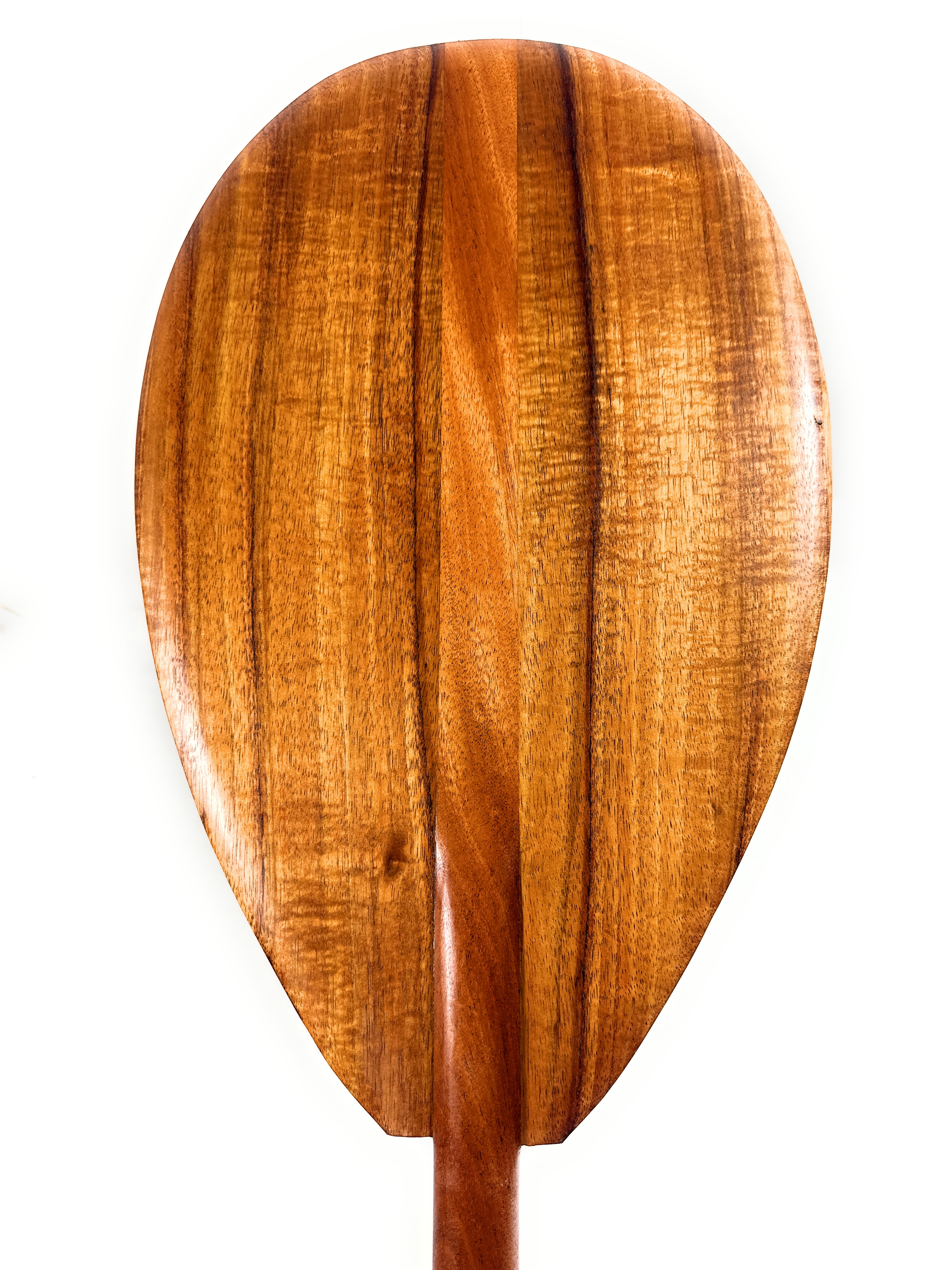Premium Curly Koa Outrigger Paddle 50 inch with T-Handle - Made In Hawaii | #koa7323 Premium Curly Koa Outrigger Paddle 50 inch with T-Handle - Made In Hawaii | #koa7323